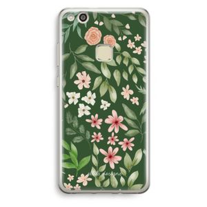 Botanical green sweet flower heaven: Huawei Ascend P10 Lite Transparant Hoesje