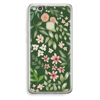 Botanical green sweet flower heaven: Huawei Ascend P10 Lite Transparant Hoesje