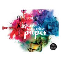 Bruynzeel Ecoline aquarelpapierblok, 24x32cm, 290 g/m, 12 vellen