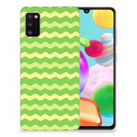 Samsung Galaxy A41 TPU bumper Waves Green