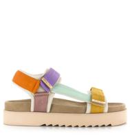 Maruti Beau sandalen met klittenband Multi Textiel Plateau sandalen Dames - thumbnail