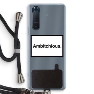 Ambitchious: Sony Xperia 5 II Transparant Hoesje met koord