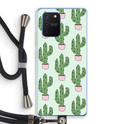 Cactus Lover: Samsung Galaxy Note 10 Lite Transparant Hoesje met koord