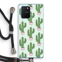Cactus Lover: Samsung Galaxy Note 10 Lite Transparant Hoesje met koord