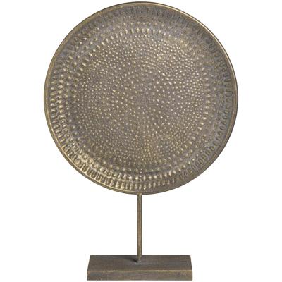 Leen Bakker - Beeld Louis Goudkleur - 54x38x11 Cm - Metaal - Goudkleurig