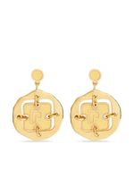 Rabanne boucles d'oreilles pendantes Medal