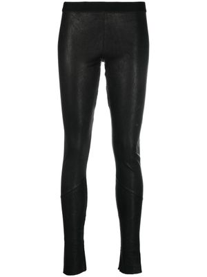 Isaac Sellam Experience legging en cuir à taille basse - Noir
