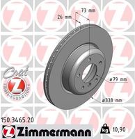 Remschijf Coat Z 150346520