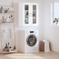 Wandkast 69,5x34x90 cm wit