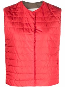 Mackintosh gilet Isabel à design matelassé - Rouge