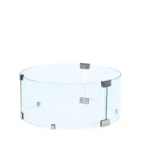 Cosi Fires glass set round l