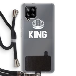 King zwart: Samsung Galaxy A42 5G Transparant Hoesje met koord