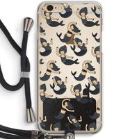 Zeemeermin: iPhone 6 / 6S Transparant Hoesje met koord