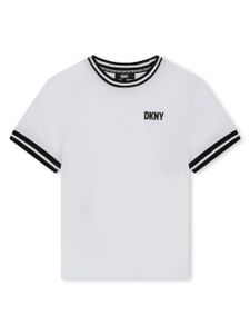 Dkny Kids t-shirt en coton biologique à logo imprimé - Blanc