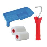 Sorex Verfrollers set - beugel - doseer verfbak - 2x anti spat rollers - 5cm breed - schilderen