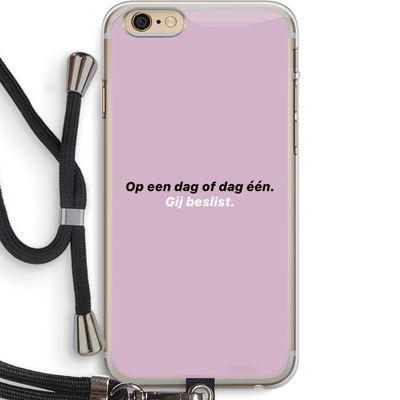gij beslist: iPhone 6 PLUS / 6S PLUS Transparant Hoesje met koord