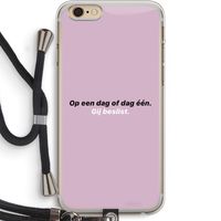 gij beslist: iPhone 6 PLUS / 6S PLUS Transparant Hoesje met koord