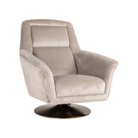 Richmond Draaifauteuil 'Nora' Velvet, kleur Khaki Richmond Draaifauteuil 'Nora' Velvet, kleur Khaki