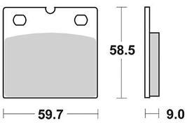 TRW Brake pad mcb 533 sv sintered metal