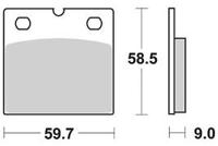 TRW Brake pad mcb 533 sv sintered metal