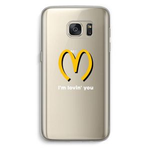 I'm lovin' you: Samsung Galaxy S7 Transparant Hoesje