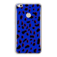 Blue Leopard: Huawei Ascend P8 Lite (2017) Transparant Hoesje