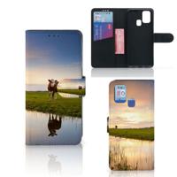 Samsung Galaxy M31 | Telefoonhoesje | Met pasjeshouder | Koe