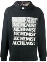 Alchemist hoodie à effet usé - Noir