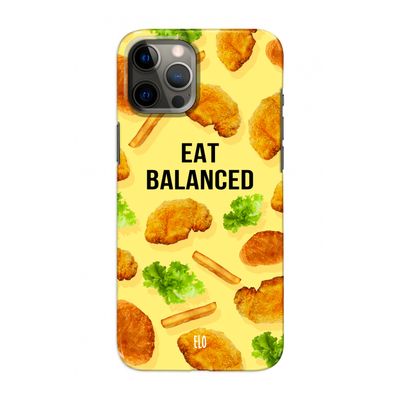 Eat Balanced: Volledig geprint iPhone 12 Pro Hoesje