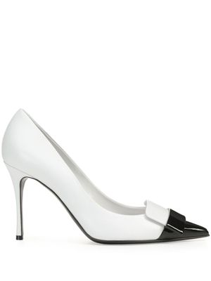 Sergio Rossi escarpins Sr1 45 mm en cuir - Blanc