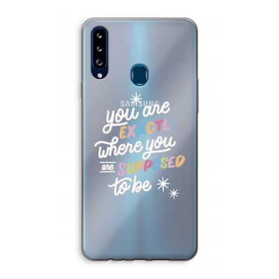Right Place: Samsung Galaxy A20s Transparant Hoesje