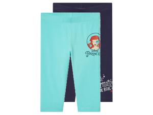 2 kinder leggings (De kleine zeemeermin, 110/116)