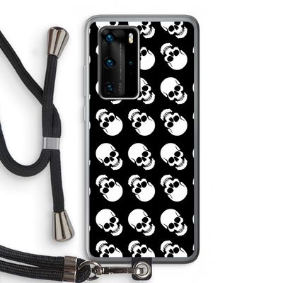 Musketon Skulls: Huawei P40 Pro Transparant Hoesje met koord
