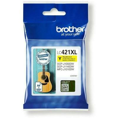 Originele inkt cartridge Brother LC-421XLY Geel