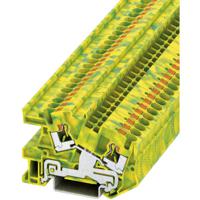 Phoenix Contact 3213964 Installatierandaardeklem 6.2 mm Snelaansluiting Groen, Geel 1 stuk(s) - thumbnail