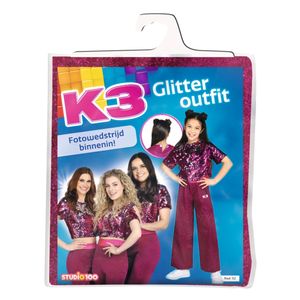 K3 Glitter Outfit 6-8 Jaar Roze