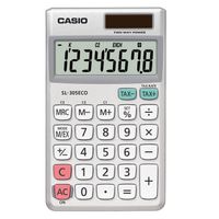 Casio SL-305ECO calculator Pocket Basisrekenmachine Zilver, Wit - thumbnail