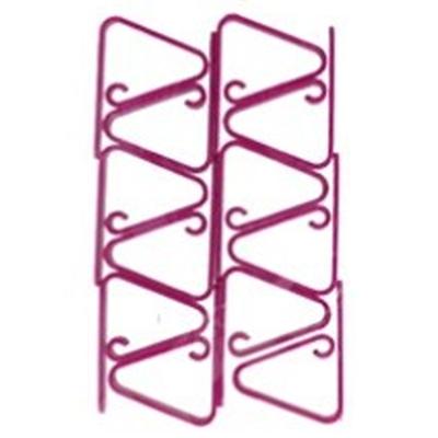 Gerim Kitchen Solutions Tafelkleedklemmen - 12x stuks - roze - kunststof