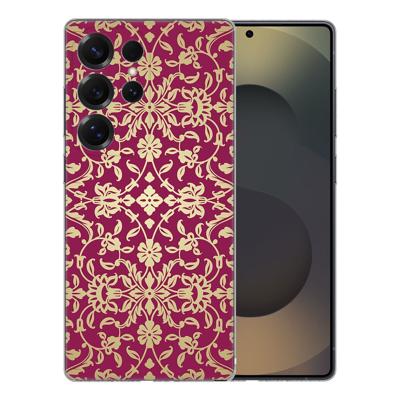 TPU Hoesje Samsung Galaxy S25 Ultra - Barok Pink Backcover TPU Hoesje Samsung Galaxy S25 Ultra - Barok Pink Backcover