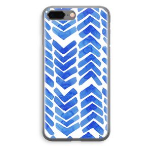 Blauwe pijlen: iPhone 8 Plus Transparant Hoesje