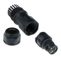 Amphenol CC-03BMFB-QL8APP X-Lok 3 Pin Male Connector | Female Contact | Middle Size | Soldeer | 20 A