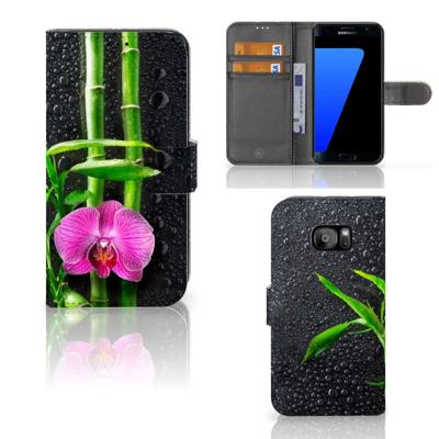 Samsung Galaxy S7 Edge Hoesje Orchidee
