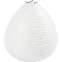 Creativ Company Rijstpapier lamp wit druppel, 27cm