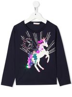 Billieblush t-shirt Unicorn brodé de sequins - Bleu - thumbnail