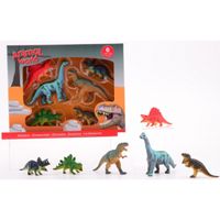 6 soft plastic dinosaurussen