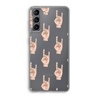Rock: Samsung Galaxy S21 Transparant Hoesje