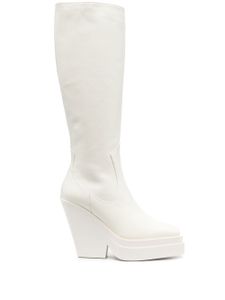 GIABORGHINI bottes en cuir 120 mm - Blanc