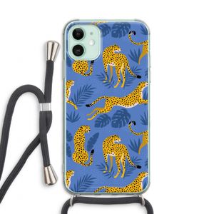 Luipaard: iPhone 11 Transparant Hoesje met koord