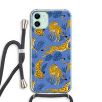 Luipaard: iPhone 11 Transparant Hoesje met koord