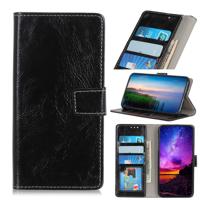 Retro Crazy Horse textuur horizontale Flip lederen case voor Galaxy A20e met houder & kaartsleuven & portemonnee & fotolijstjes (zwart)